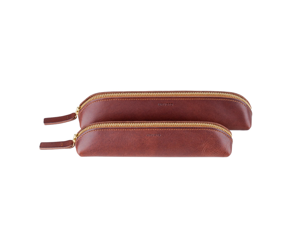 MARA Kleines Lederetui für Füller Kastanie